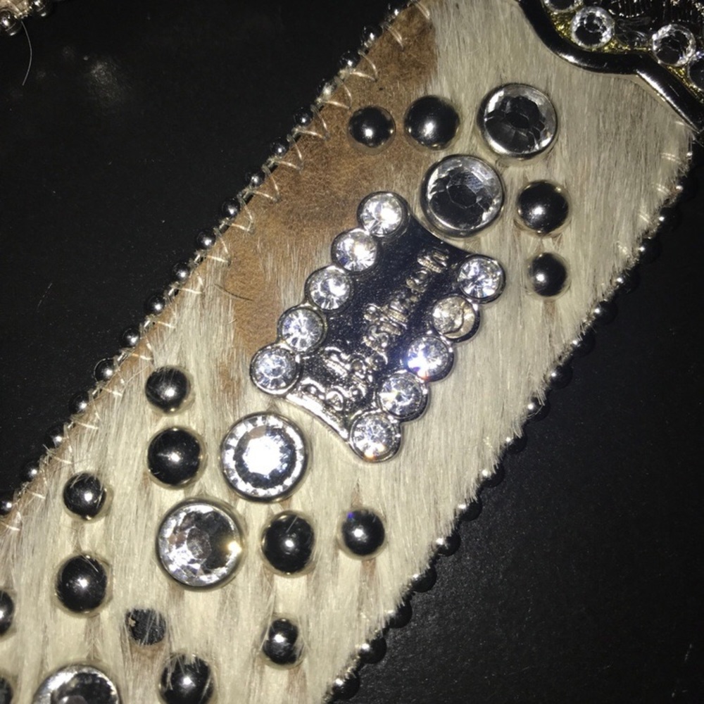 B.B Simons Cowhide big stones belt